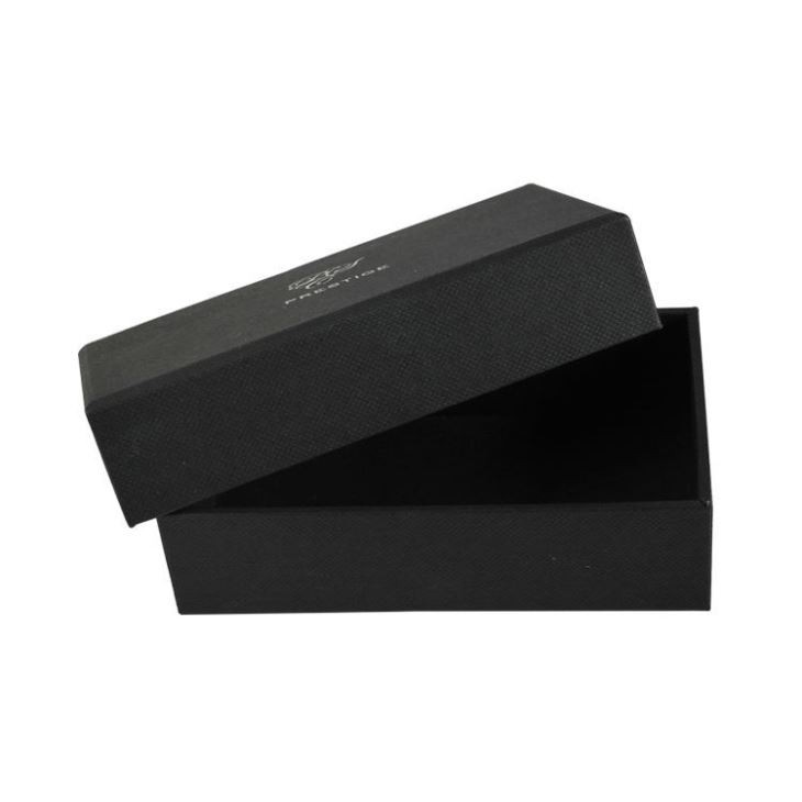 Black Cardboard Box With Lid