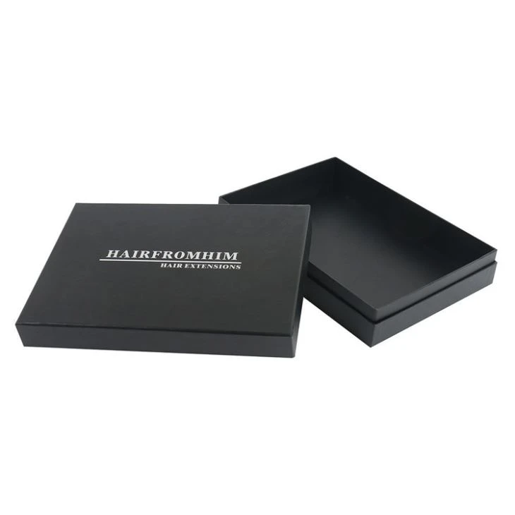 Boîte de papier imprimée noire