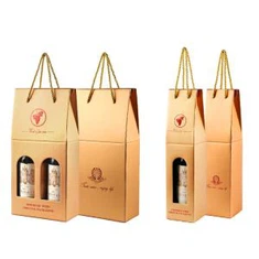 Boîtes à vin à vendre élégante boîte ondulée en gros